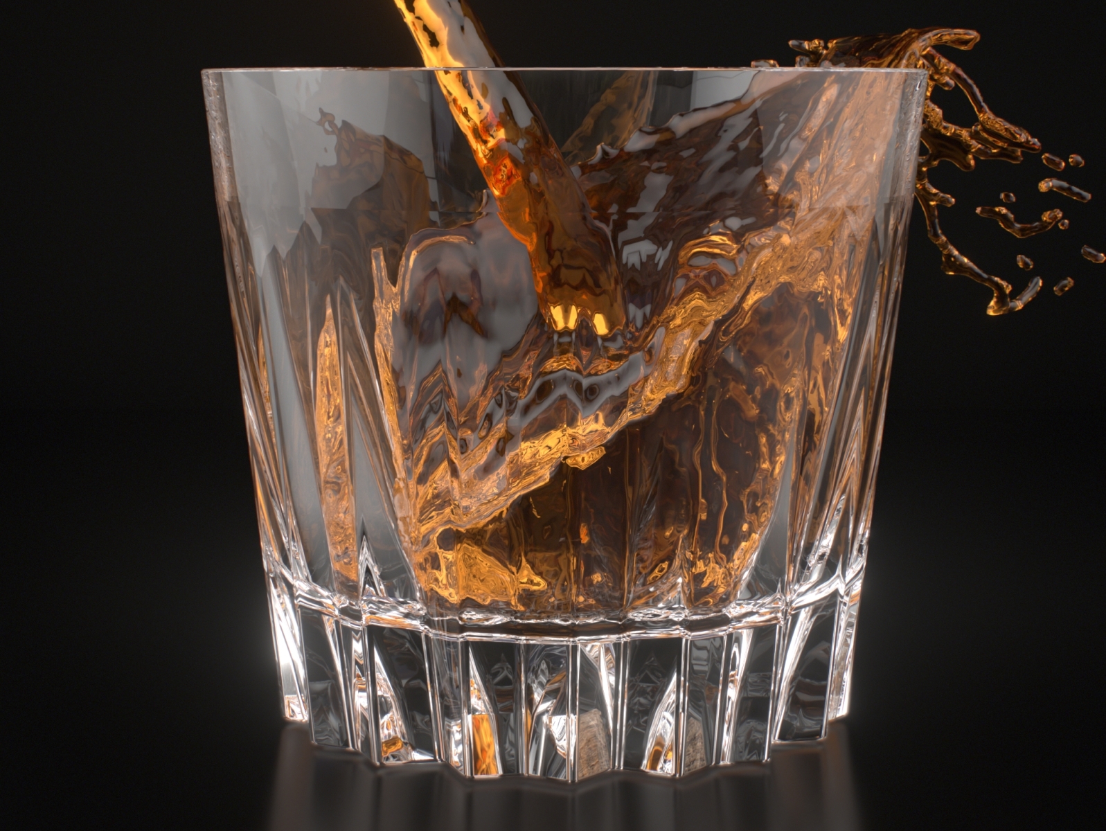 Whiskey Houdini liquid simulation by Leo Craig on Dribbble