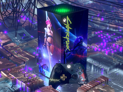 CYBER CITY Xbox one x cyberpunk 2077 edition