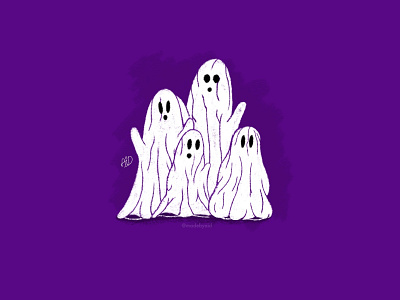 BEDSHEETS 2020 digitalart digitalillustration doodle ghost halloween illustration ipad procreate procreate5