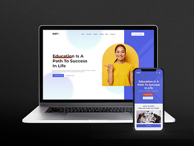 Online Learning App-Website-Landing Page