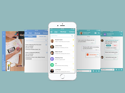Direct Messaging app attachment challange chat app communication conference dailyui018 dailyuichallenge design direct message direct messaging flat ui pro flatdesign group chat ios app messaging app messenger ui ux work chat