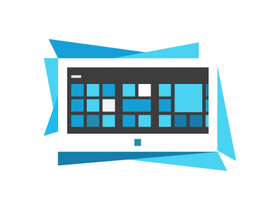 Mobile Devices apps data devices geometric illustration social media surface tablet web windows8