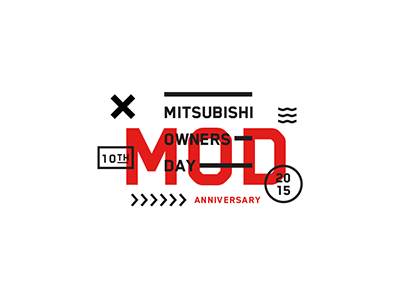 Mitsubishi Owners Day Logo branding experimental gif identity logo mitsubishi modern type