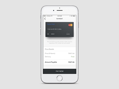 Payment Screen