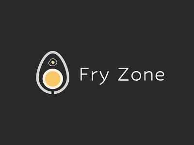 Fry Zone Logo Design 3d animation app design app logo branding creative design egg flat design graphic design illustration logo logo design marketing motion graphics svg svg logo ui uiux vector