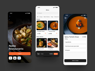 Restaurant Application app delivery eating fast food food food delivery service food design login menu mobile order registation restaurant ui ux