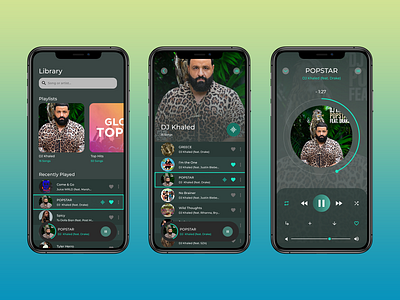 Music Player Concept mobile app design music player ui ui ui design