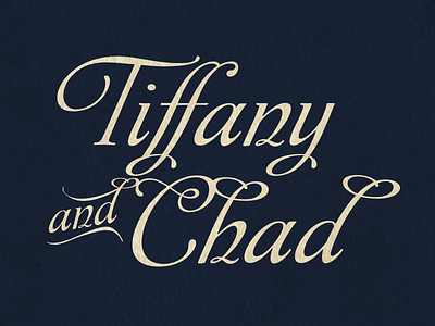 Typography exploration for Wedding