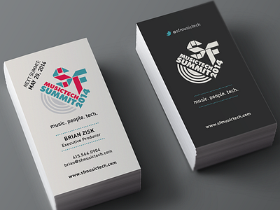 SF Music Tech Business Cards business cards design marketing