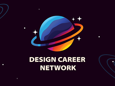 Design Career Network logo brand brand identity branding design icon iconography illustration logo retro user experience designer