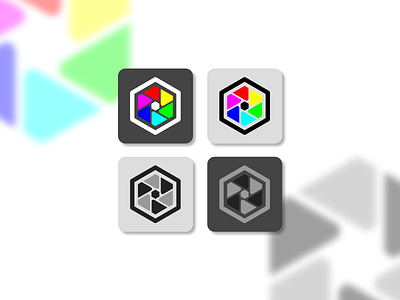 Daily UI #005 • App Icon android app cmyk color design diaphragm flat icon icon app ios logo minimal photography rgb vector