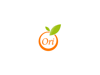 Ori comapny logo leaf logo orange