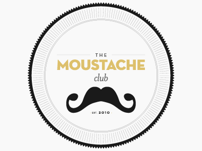 The Moustache Club get them off me! golden moustaches everywhere help oh.. so soft
