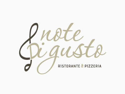 Note di gusto | Logo | v.2 logo music restaurant