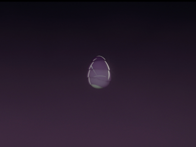 04 Aprile | 12video12mesi | Pepato 3d easter egg motion graphic rock violet