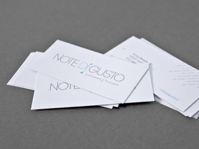 Note di gusto | business card business card pepato print restaurant