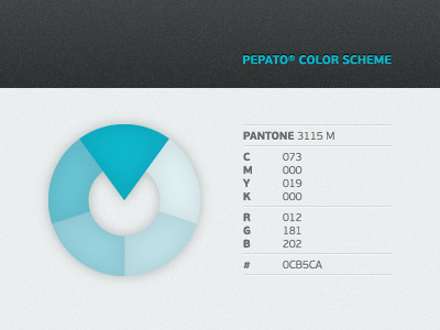 Pepato | Color Scheme cmyk color identity infographics pantone pepato rgb scheme self