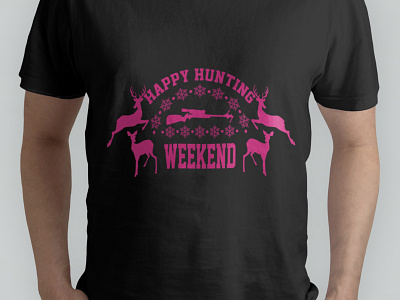 Hunting T-Shirt branding deer design graphic design hunt hunting illustration logo t shirt typography v vector