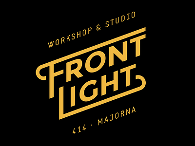 Frontlight frontlight logo majorna typography workshop
