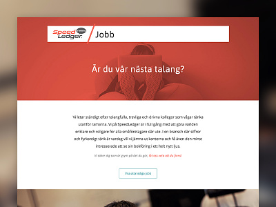 SpeedLedger Career Web career design gothenburg jobs responsive speedledger web webdesign website