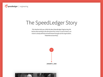 The Speedledger Story career engineering sketch speedledger story timeline ui web website
