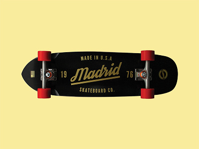 Madrid Midget graphic logo madrid skateboard typography