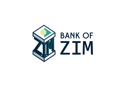 Bank of Zim logo design ui ux