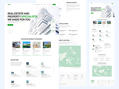 Property and Real Estate Company - Landing Page branding design landing page ui ux webisite