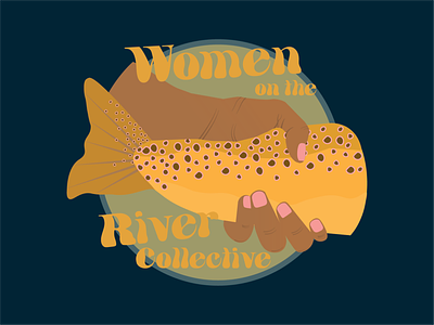 Women on the River Collective Sticker design illustration illustrator retro river vector