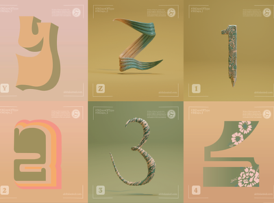 36 Days of Type Y-4 3d 3d modeling branding design illustrator typography vector