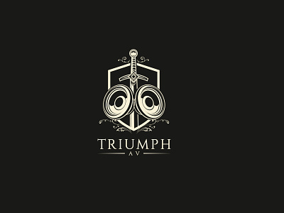 triumph logo 3d animation branding companylogo design graphic design illustration logo logodesign medivel music photograph shield typography ui ux vector