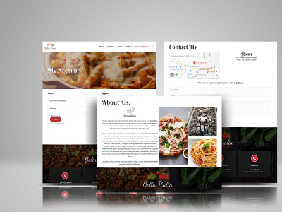 Bella Italia Restaurant Website For Online Ordering ecommerce restaurant website shop wordpress customizaion wordpress design