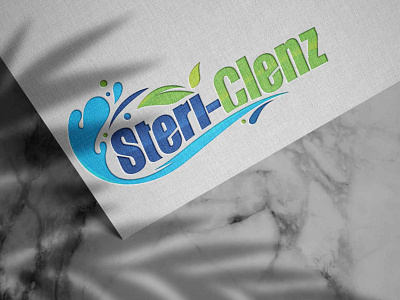 Steri-Clenz Logo branding design logo typography