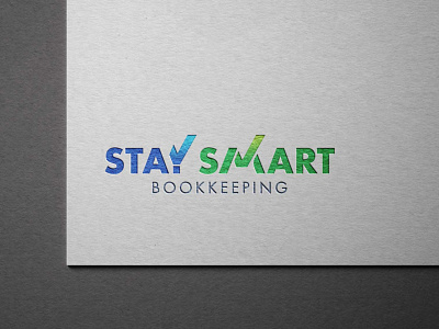 Stay Smart Bookkeeping Logo branding design logo typography