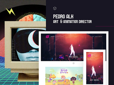 Fabrik x Pedro Alk animated animation animator art direction art director collage collage art portfolio portfolio design portfolio page portfolio site portfolio website website website builder