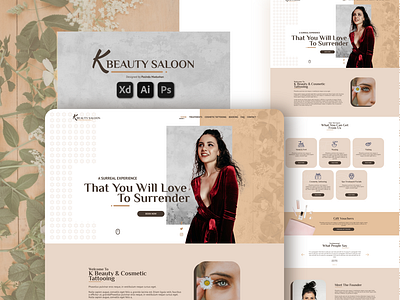 Beauty Salon Web Landing Page