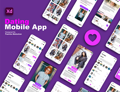 Dating Mobile App UI Design android app app branding dating app design ios app design love mobile app design mobile design mobile ui modern modern design simple design ui ui design uidesign uiux ux