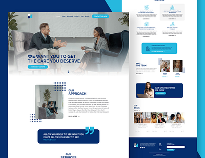 Life Vision - Modern Web Design blue blue and white brand design brand identity branding consultant consultation homepage design identity identity branding identity design landing page mediation modern design simple design ui ui design ux web design