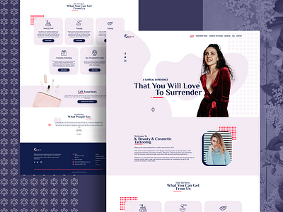 Beauty Saloon - Web Landing Page UI