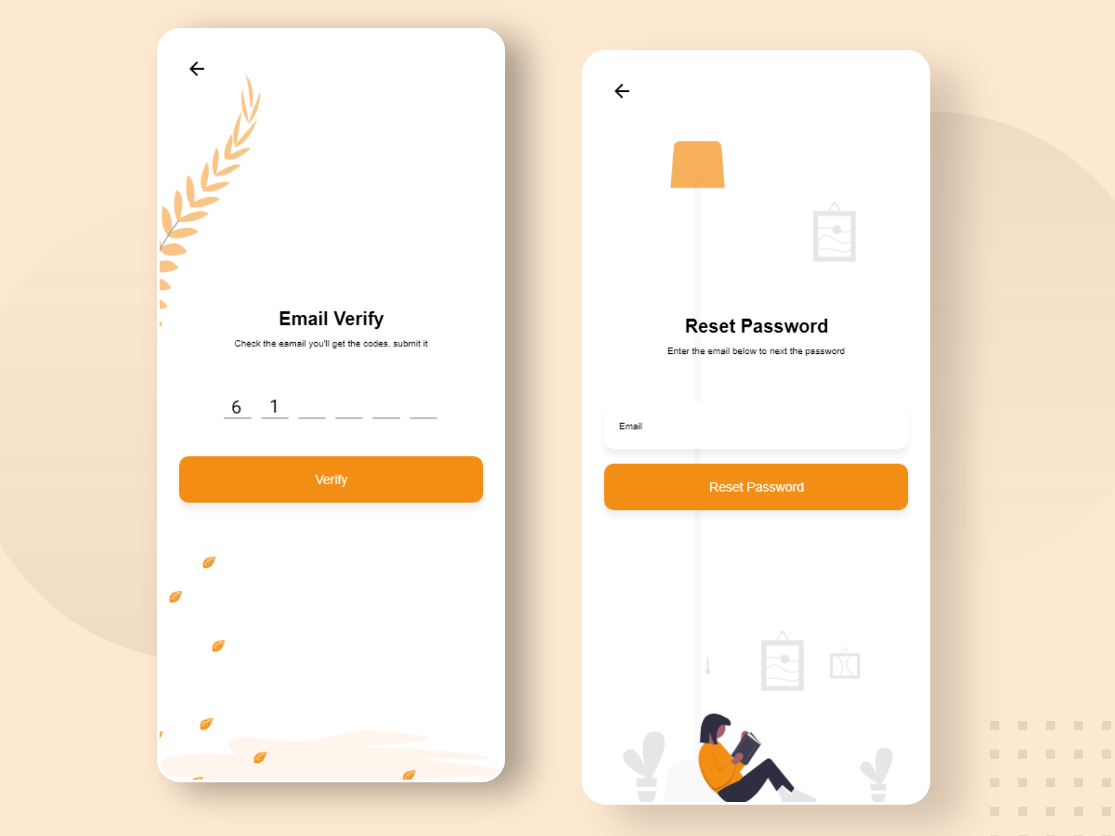 Email Verify And Reset Password Mobile App Ui Design By Kd Partho On