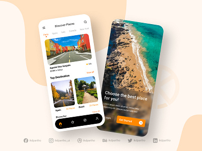 Travel Mobile App UI Design | Online booking | Tour | Trip app appdesign design graphicdesign minimal mobile app design tour travel travel agency traveling trip ui ui design ux