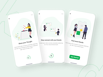 Connect - Social Media App | Onboarding screen