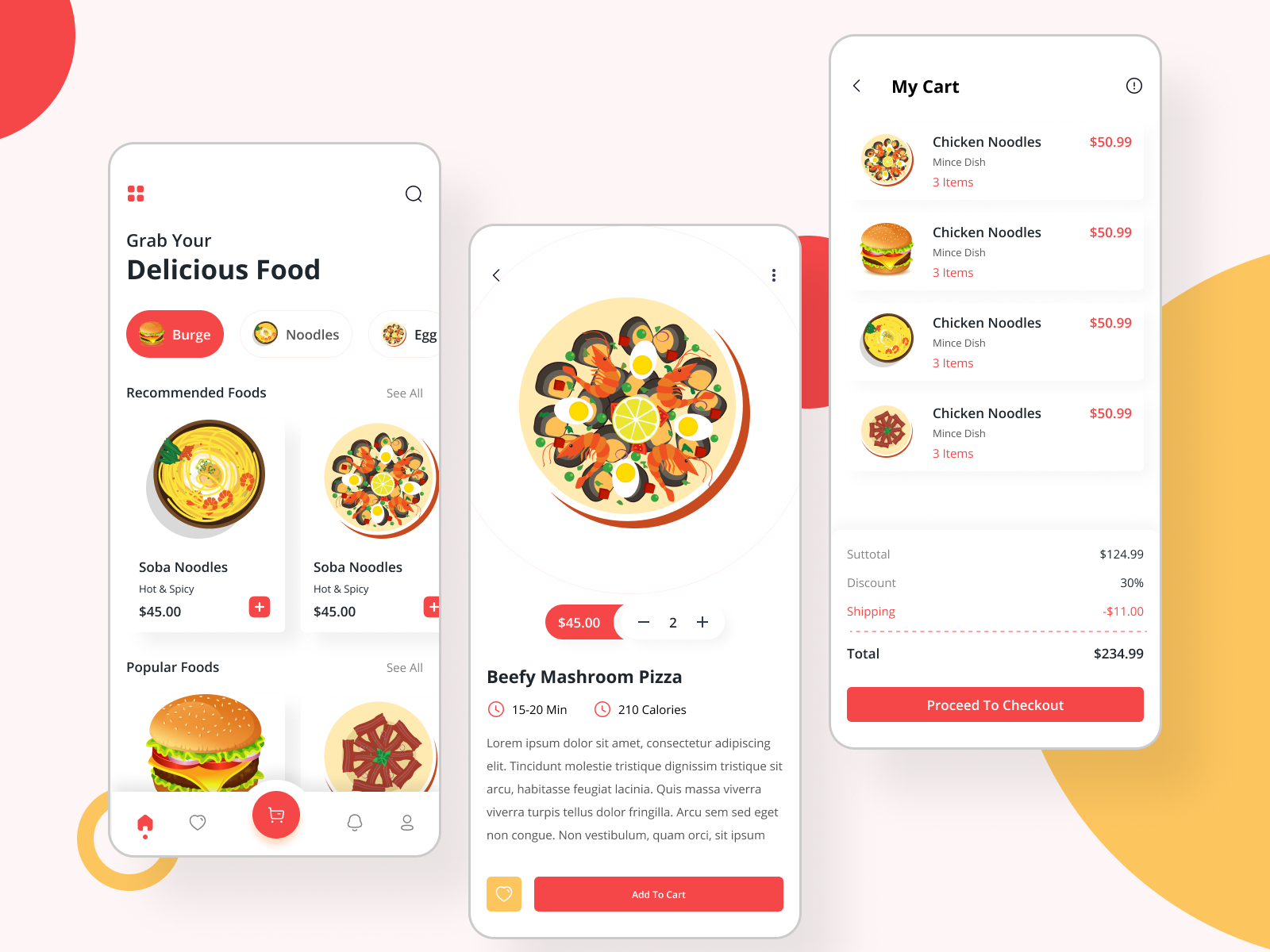 Online food delivery UI Design by KD Partho on Dribbble