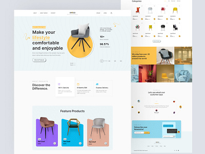 E-commerce Landing page UI Design