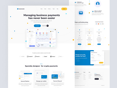 SaaS Landing Page UI Design design landing page saas ui ui design ux ux design web website