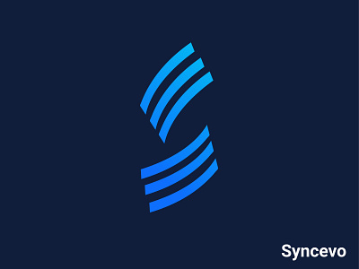 Syncevo App । Logo app bank brand brand identity design branding consulting corporate identity creative estate fold insurance law office lawyer letter logo modern money ocean office ofiice