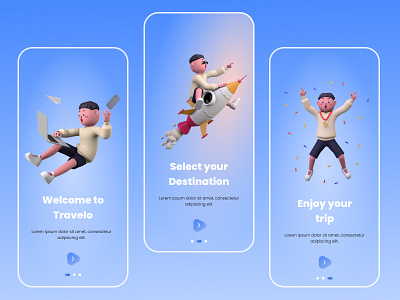 Travel app Onboarding Screen