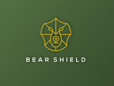 BEAR SHEILD animal bear branding design illustration logo logotype monogram shield symbol typography