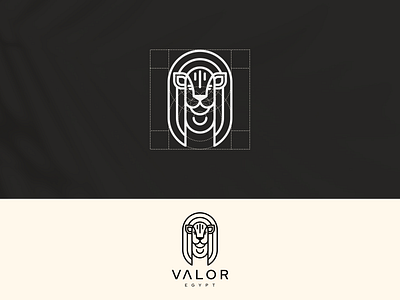 valor egypt branding design icon lineart logo luxury symbol valor