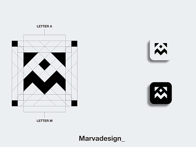 MA Logo branding design icon illustration logo luxury shop symbol